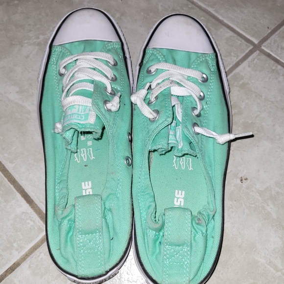 Green Converse Shoes - Picture 3 of 4